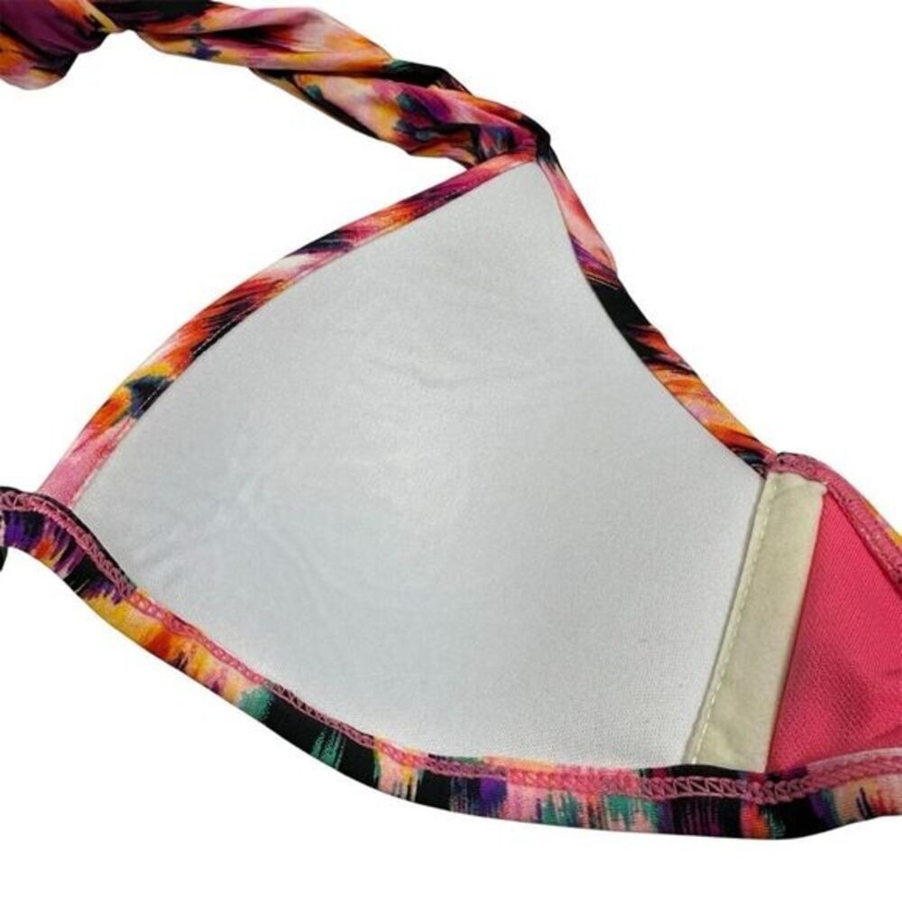 Kenneth Cole New‎ York Multi Color Abstract Halter Bikini Top 34B/C - Picture 4 of 8